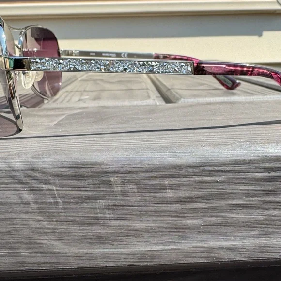 Guess by Merciano Crystal Accent Aviator Sunglasses - Picture 7 of 9